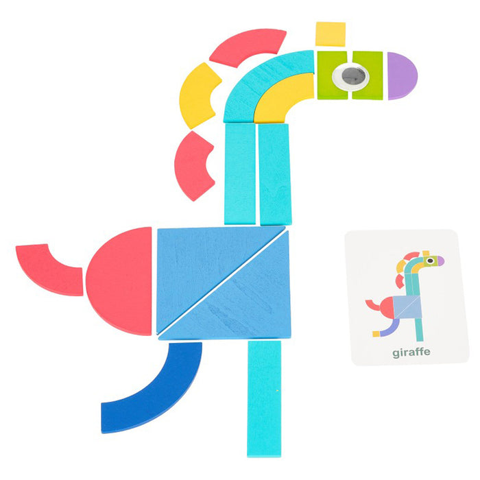 WOODEN PUZZLE SHAPES 36 PIECES