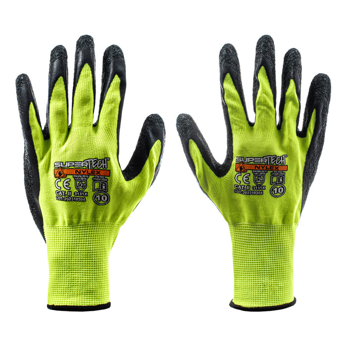 GLOVES SIZE: 10 WORKLINK ST NYLEX