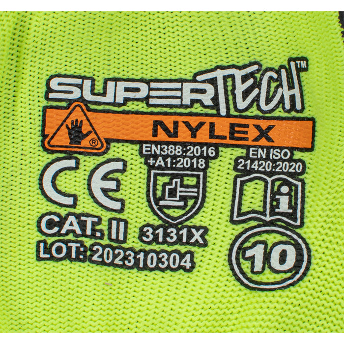 GLOVES SIZE: 10 WORKLINK ST NYLEX