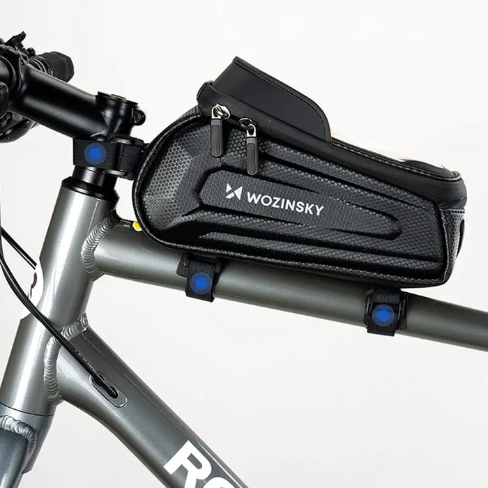 Wozinsky bicycle bag for the frame armored with a phone pocket 1.7 l - black - Sport products<<<HurtelXML