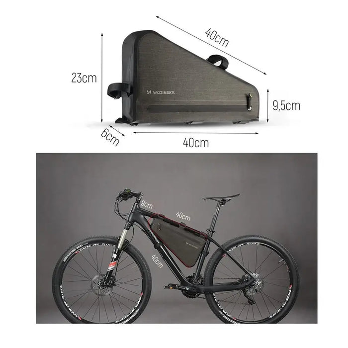 Wozinsky bicycle frame bag 3.5 l gray (WBB15BK) - Torby rowerowe<<<HurtelXML