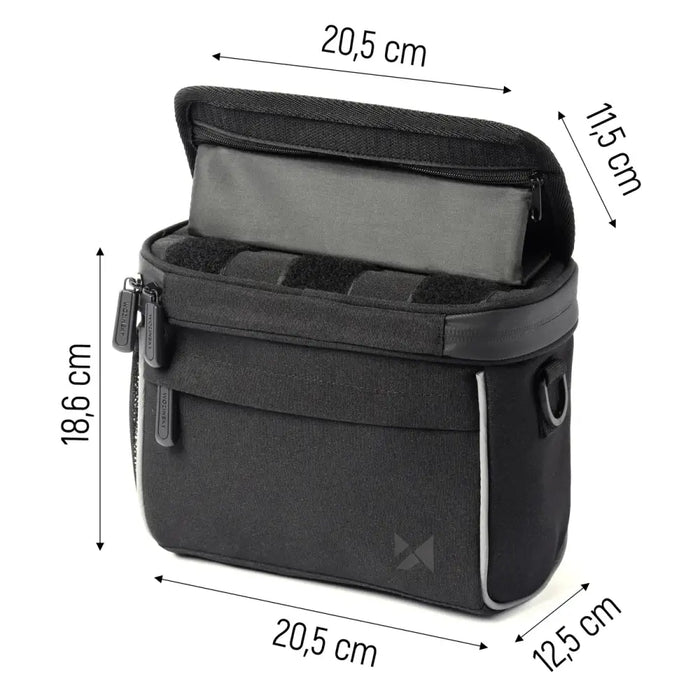 Wozinsky bicycle handlebar bag bike shoulder bag black (WBHBB-01) - Torby rowerowe<<<HurtelXML&&&Bags