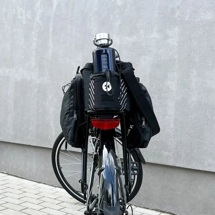 Wozinsky bike carrier bag with 9l shoulder strap (rain cover included) black (WBB22BK) - Torby rowerowe<<<HurtelXML