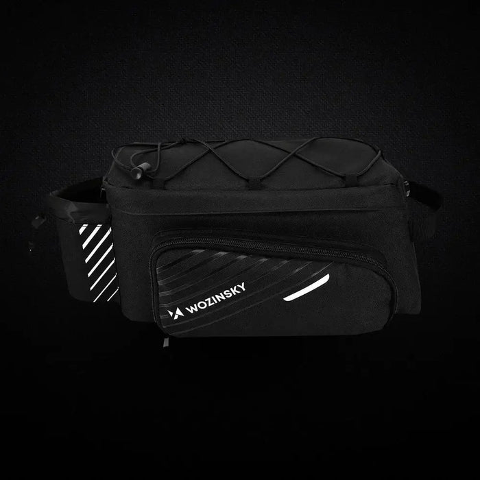 Wozinsky bike carrier bag with 9l shoulder strap (rain cover included) black (WBB22BK) - Torby rowerowe<<<HurtelXML