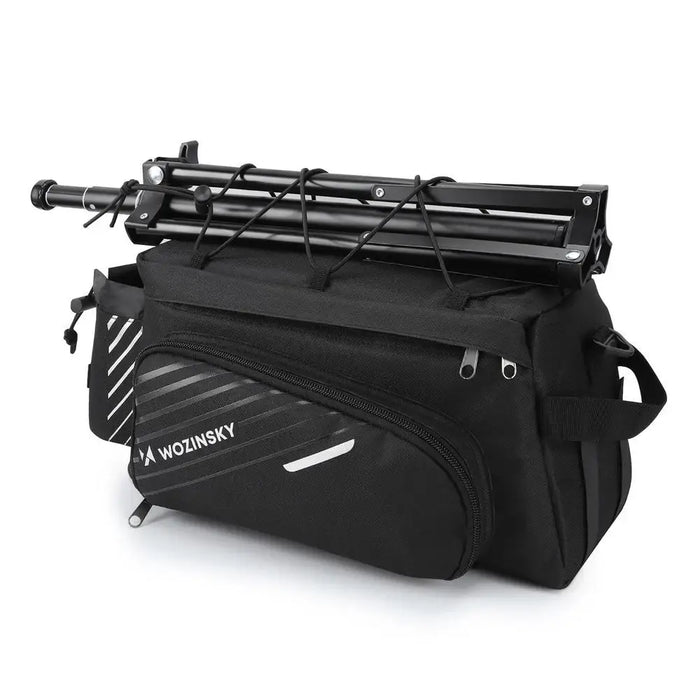 Wozinsky bike carrier bag with 9l shoulder strap (rain cover included) black (WBB22BK) - Torby rowerowe<<<HurtelXML