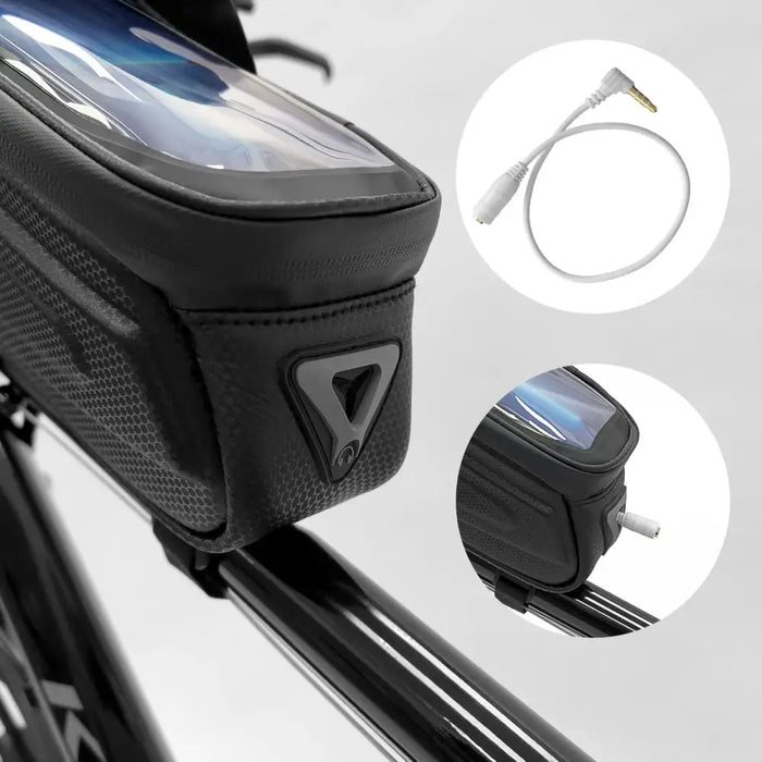 Wozinsky Bike Frame Bag 1.7l Phone Cover Black (WBB28BK) - Torby rowerowe<<<HurtelXML