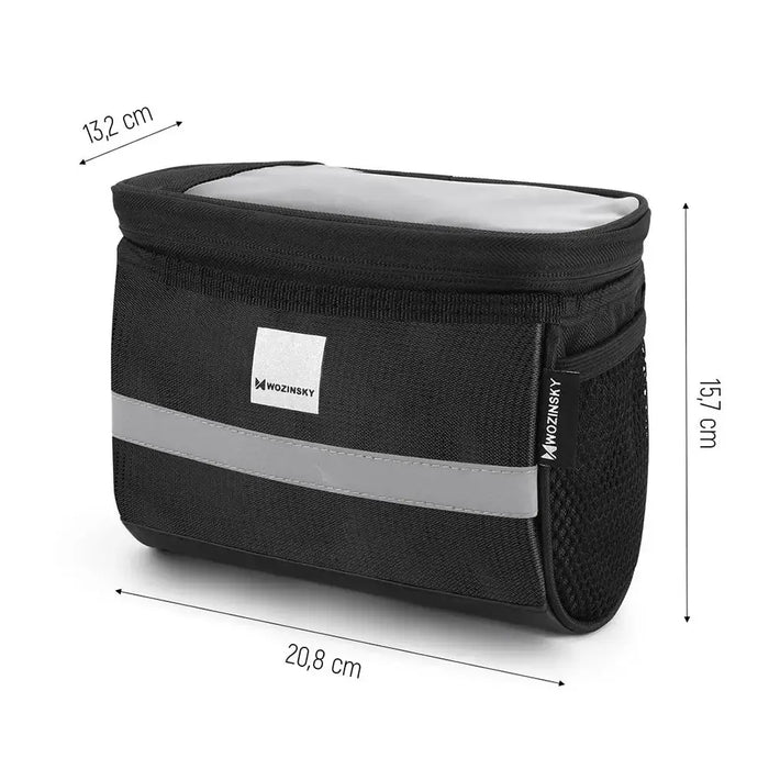 Wozinsky bike handlebar bag with phone case 2l black (WBB12BK) - Torby rowerowe<<<HurtelXML&&&Bags