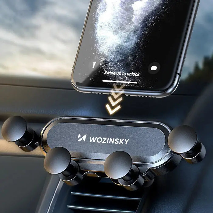 Wozinsky car phone holder gravity for ventilation grille black (WCH-05) - Uchwyty samochodowe do telefonów<<<HurtelXML