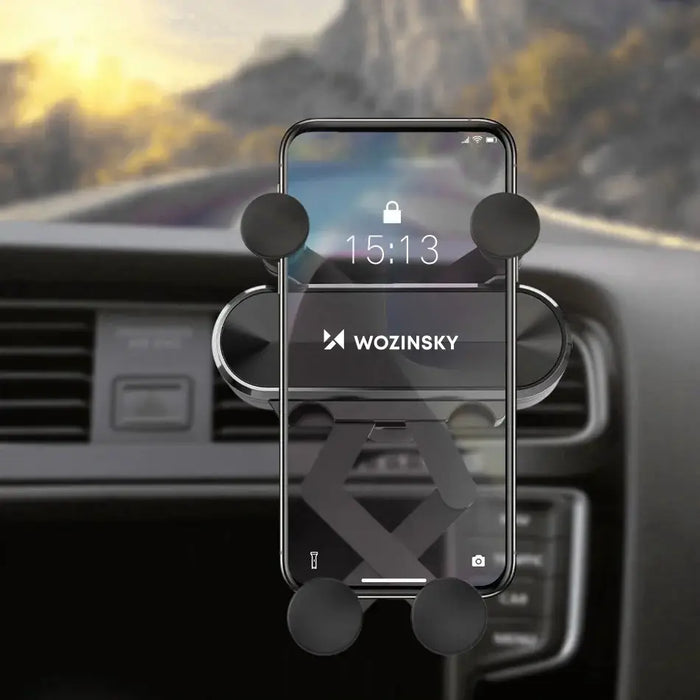 Wozinsky car phone holder gravity for ventilation grille black (WCH-05) - Uchwyty samochodowe do telefonów<<<HurtelXML