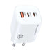 Wozinsky CGWCW 65W GaN Wall Charger USB-A / 2 x USB-C - White - Cell phone USB charger<<<HurtelXML
