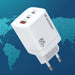 Wozinsky CGWCW 65W GaN Wall Charger USB-A / 2 x USB-C - White - Cell phone USB charger<<<HurtelXML