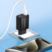 Wozinsky CWCUCB 30W USB-C / 2 x USB-A wall charger - black - Cell phone USB charger<<<HurtelXML