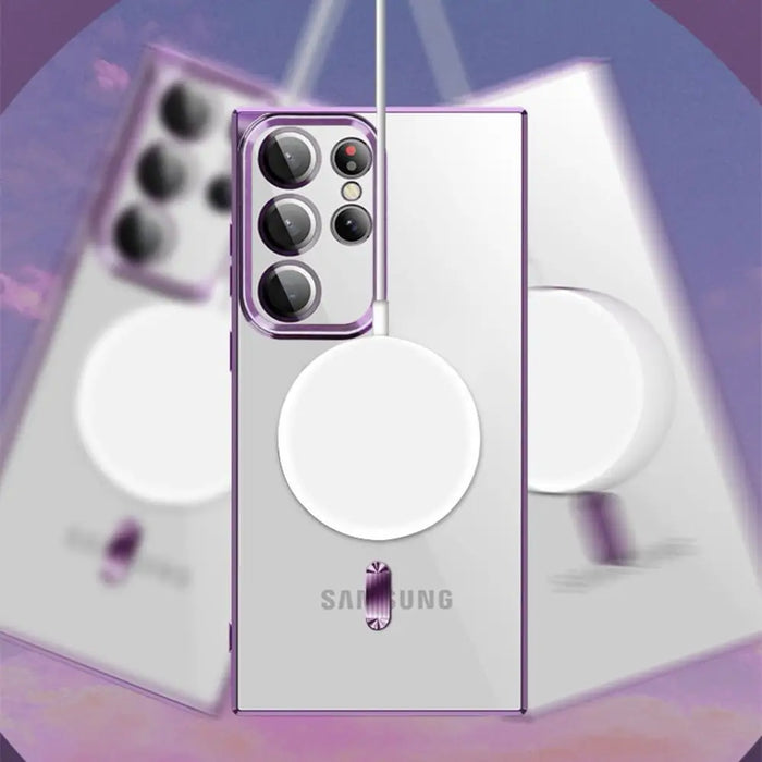 Wozinsky Electroplated Magsafe case for Samsung Galaxy S24 FE - silver - Cell phone cases and covers<<<HurtelXML