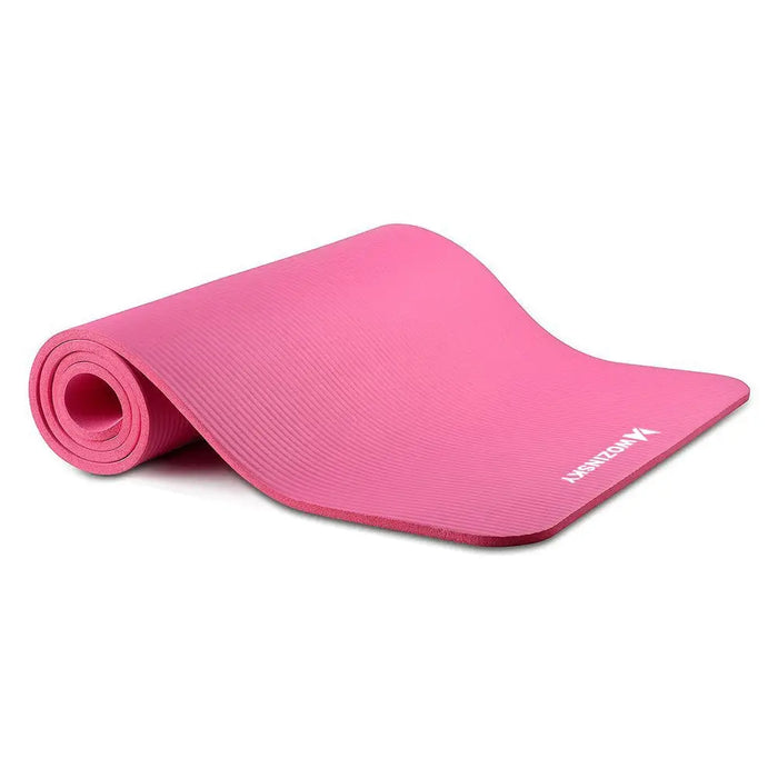 Wozinsky exercise mat 181 x 63 x 0.9 cm thick gymnastic yoga mat pink - Akcesoria sportowe<<<HurtelXML