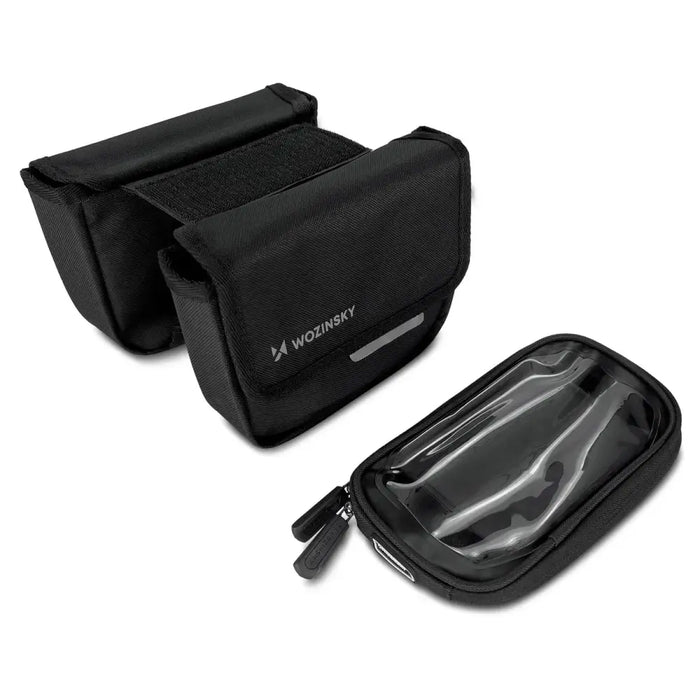 Wozinsky frame bike bag bicycle pannier waterproof phone case 1.5l black (WBB26BK) - Torby rowerowe<<<HurtelXML
