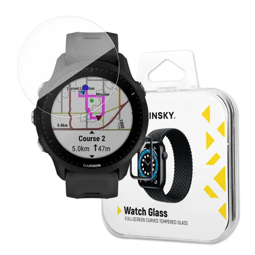 Wozinsky Full Glue Tempered Glass for Garmin Forerunner 965 (2 pcs.) - Cell phone tempered glass<<<HurtelXML