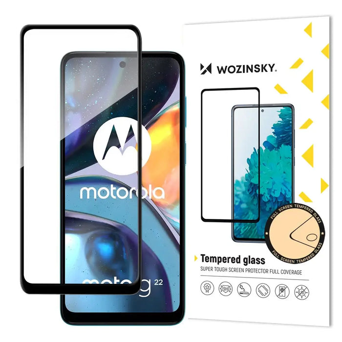 Wozinsky Full Glue Tempered Glass for Motorola Moto G22 - Cell phone tempered glass<<<HurtelXML