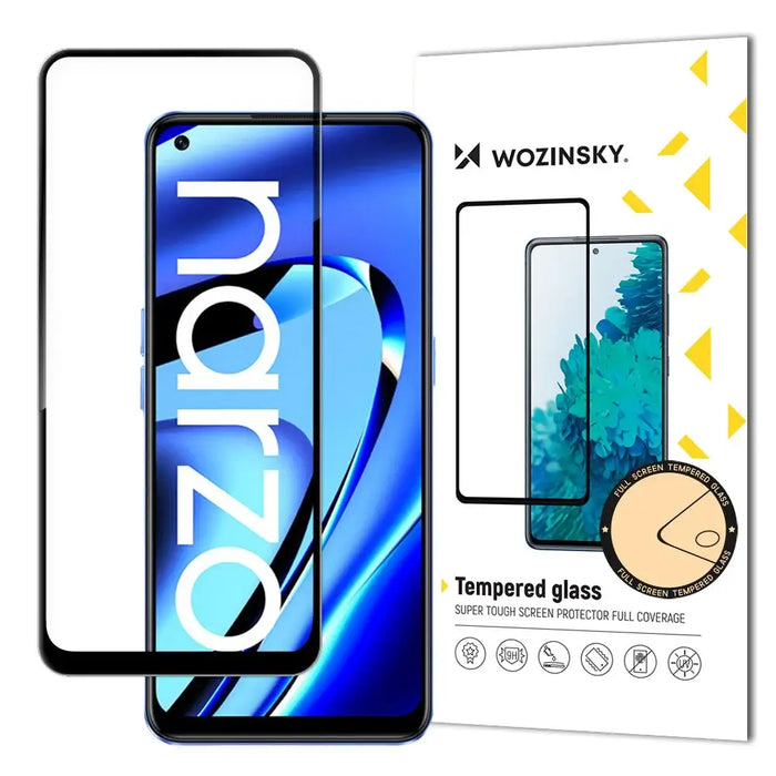 Wozinsky Full Glue Tempered Glass for Realme Narzo 50A - Cell phone tempered glass<<<HurtelXML