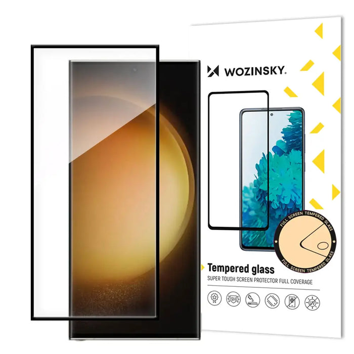 Wozinsky Full Glue tempered glass for Samsung Galaxy S24 Ultra with black frame - Cell phone tempered glass<<<HurtelXML