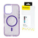 Wozinsky Glitter Case with Mag Safe for Samsung Galaxy S25 Ultra - Purple with Glitter - Cell phone cases