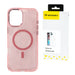 Wozinsky Glitter Case with Mag Safe for Samsung Galaxy S25 Ultra - Pink with Glitter - Cell phone cases