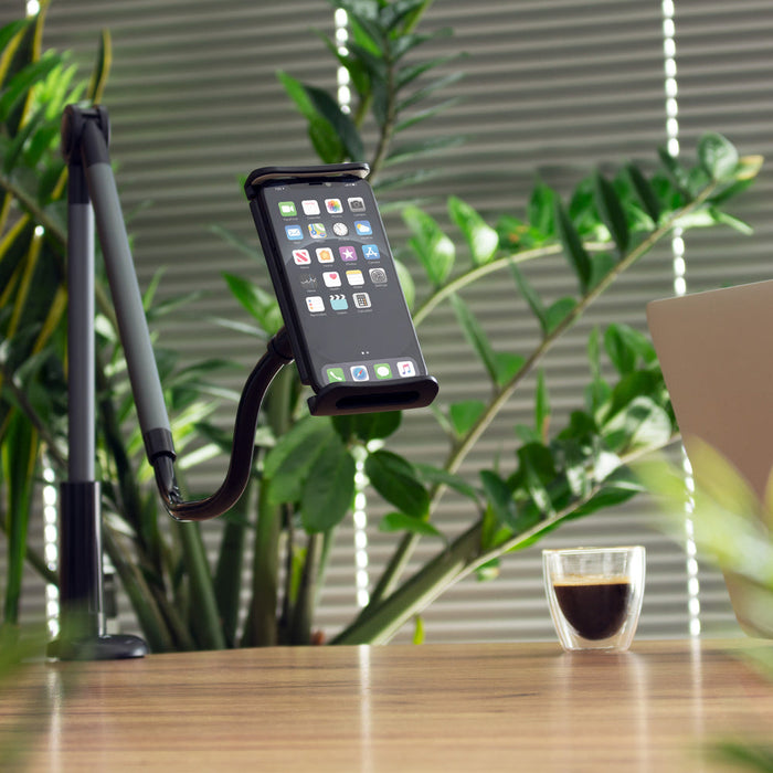 Wozinsky long flexible phone and tablet holder black (WTHBK5) - Uchwyty biurkowe do telefonów<<<HurtelXML