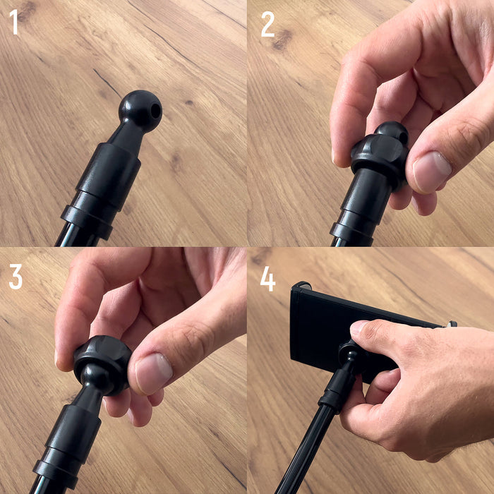 Wozinsky long flexible phone and tablet holder black (WTHBK5) - Uchwyty biurkowe do telefonów<<<HurtelXML