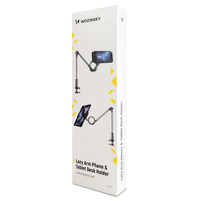 Wozinsky long flexible phone and tablet holder black (WTHBK5) - Uchwyty biurkowe do telefonów<<<HurtelXML