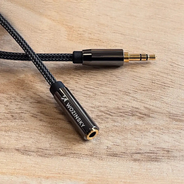 Wozinsky mini jack extension cable (female-male) AUX extension 5 m black - Audio cables<<<HurtelXML