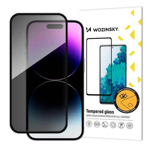 Wozinsky Privacy Glass tempered glass with anti-spy filter for iPhone 16 Pro Max - Cell phone tempered glass<<<HurtelXML