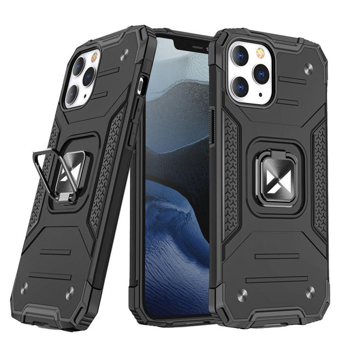 Wozinsky Ring Armor Case Kickstand Tough Rugged Cover for iPhone 13 Pro Max black - Cell phone cases