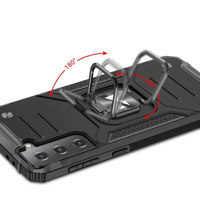 Wozinsky Ring Armor tough hybrid case cover + magnetic holder for Samsung Galaxy S22 red - Cell phone cases
