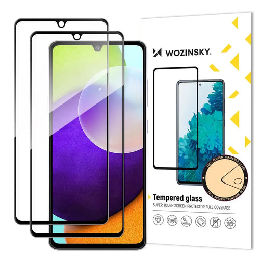 Wozinsky Set of 2x Super Strength Full Glue Tempered Glass Full Screen with Frame Case Friendly Samsung Galaxy A33 5G