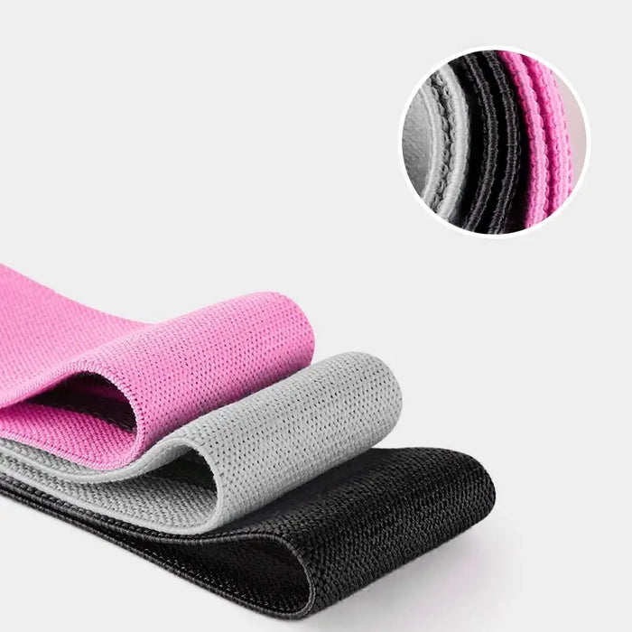 Wozinsky Set of 3x Fabric Resistance Bands Resistance Mini Band for Yoga Crossfit Fitness (WFB-01) - Akcesoria