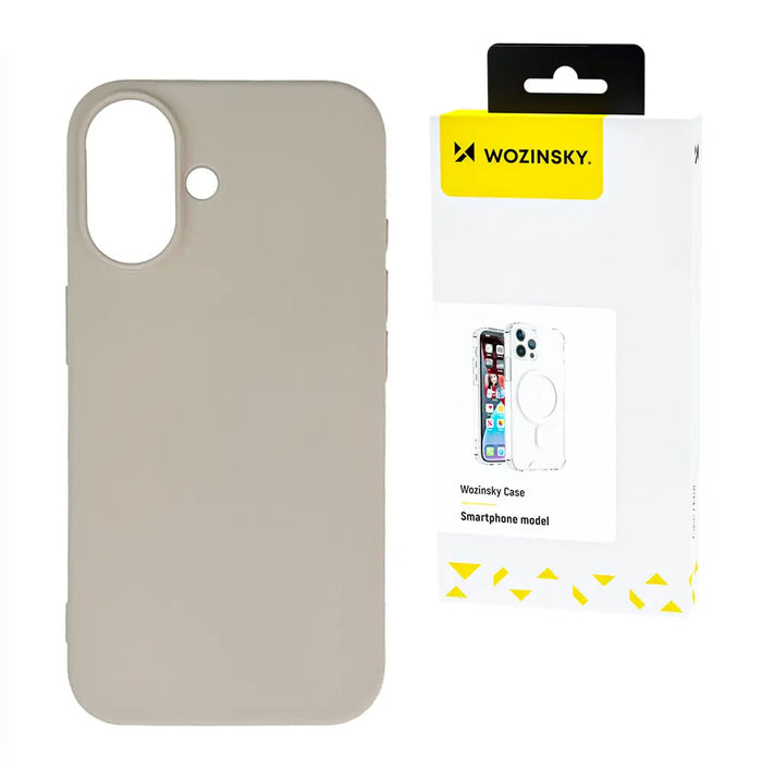 Wozinsky Silicone Case for Samsung Galaxy S25 - Beige - Cell phone cases and covers<<<HurtelXML