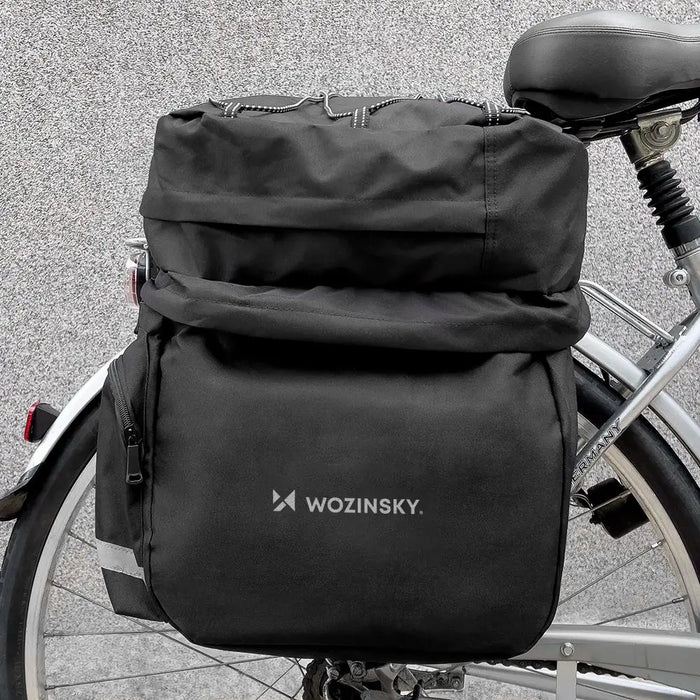 Wozinsky spacious bike bag 60 l for the trunk (rain cover included) black (WBB13BK) - Torby rowerowe<<<HurtelXML&&&Bags