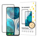 Wozinsky Super Durable Full Glue Full Screen Tempered Glass with Frame Case Friendly Motorola Moto G52 Black - Cell