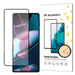 Wozinsky super durable Full Glue tempered glass full screen with frame Case Friendly Motorola Edge 30 black - Cell