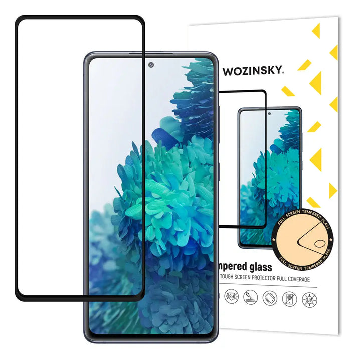 Wozinsky Tempered Glass Full Glue Super Tough Screen Protector Full Coveraged with Frame Case Friendly for Samsung