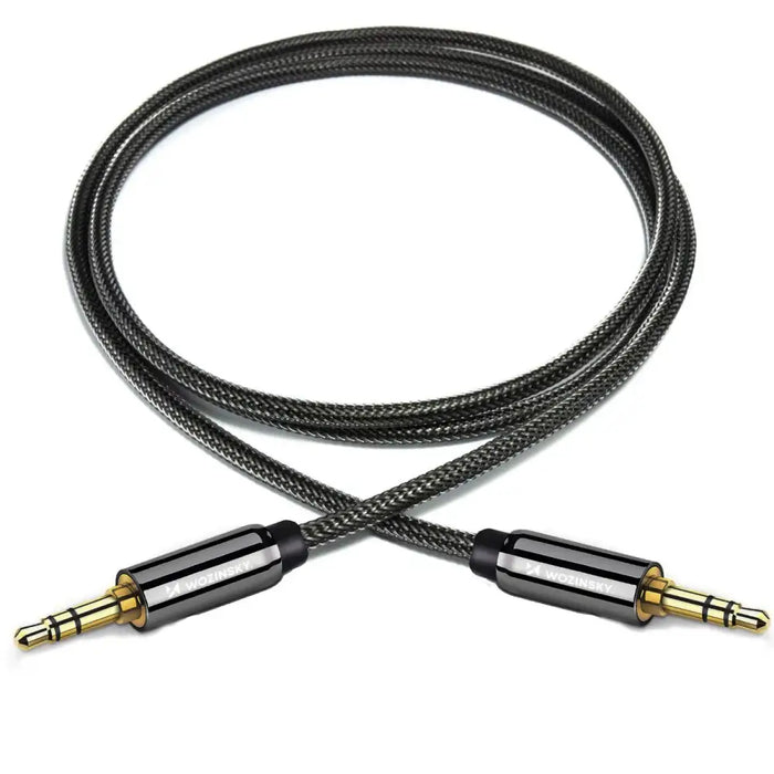 Wozinsky universal mini jack cable 2x AUX cable 1.5 m black - Audio cables<<<HurtelXML