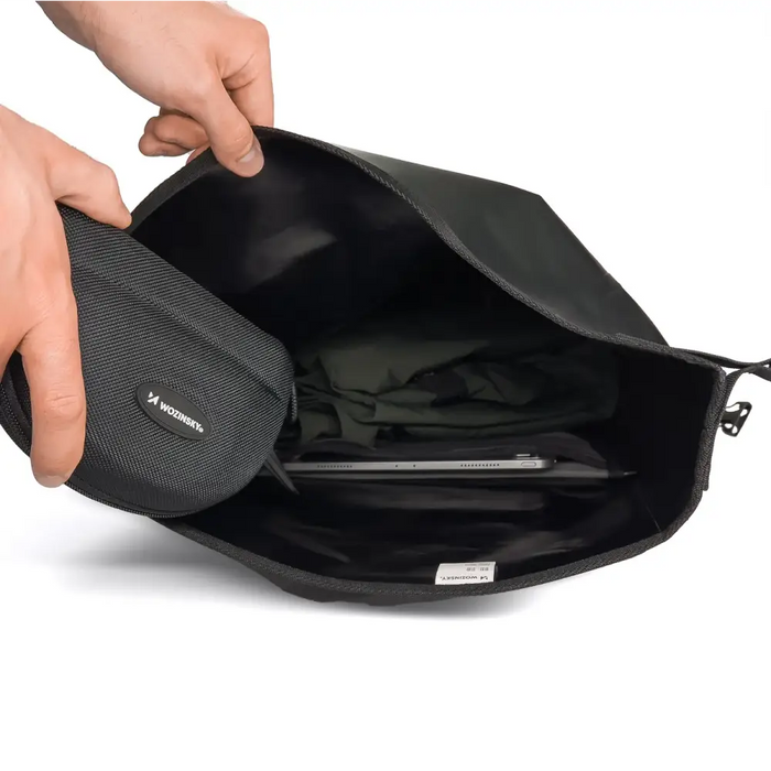 Wozinsky waterproof bicycle bag trunk pannier 25l black (WBB24BK) - Torby rowerowe<<<HurtelXML