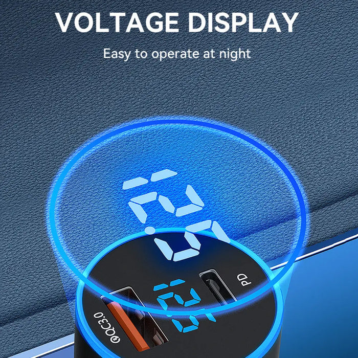 Wozinsky WDCCAC USB-C USB-A 36W car charger - black - Cell phone USB charger<<<HurtelXML