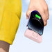 Wozinsky WF16-YCS 5000mAh 15W USB-C Mini Power Bank with Built-in USB-C Cable and Apple Watch Charger - Pink