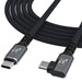 Wozinsky WPS2-UY41S USB-C Thunderbolt 4 240W Angled Cable 2m - Black - Cell phone cables<<<HurtelXML