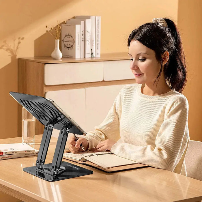 Wozinsky WRS-CPY84SB 360 Aluminum Laptop and Tablet Stand + Free Smartphone Stand - Black - Stands and tables