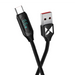 Wozinsky WUACC1 USB A - USB C Cable with Display 66W 6A 1m - Black - Cell phone cables<<<HurtelXML