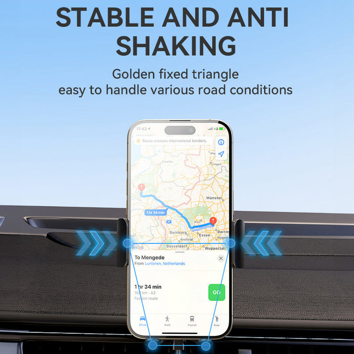 Wozinsky WUMID Car Dashboard Phone Holder with 15W Inductive Charger - Black - Uchwyty samochodowe z ładowarką Qi