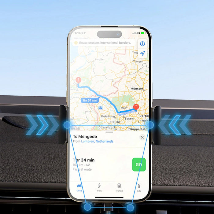 Wozinsky WUMID Car Dashboard Phone Holder with 15W Inductive Charger - Black - Uchwyty samochodowe z ładowarką Qi