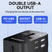 Wozinsky WUTWC travel adapter universal 24W EU / US / AUS / UK / 2x USB-A - black - Cell phone USB charger<<<HurtelXML