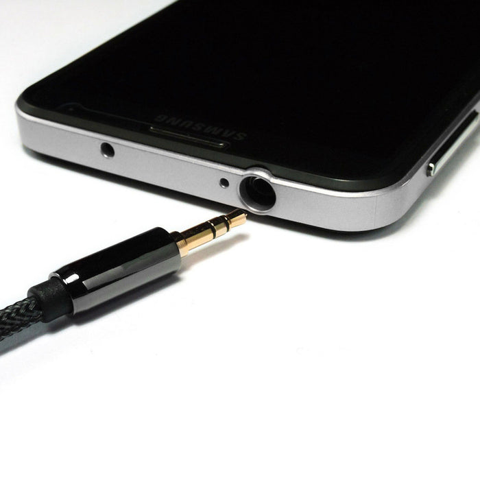 Wozinsky AUX Cable Angled (Male-Male) Mini Jack Cable 1.5m Black
